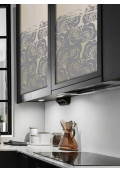 Vitrina sablata, Trandafiri Modern Bronz Mat,contur gri antracit