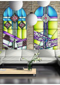 Vitraliu pictat cu design actual