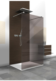Panou dus dublu walk in, sticla bronz