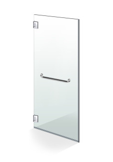 Usa sticla pentru dus, (155), tip batanta, sticla clara 58x195 cm nedecorata , 8 mm, ONE WAY , feronerie INOX 