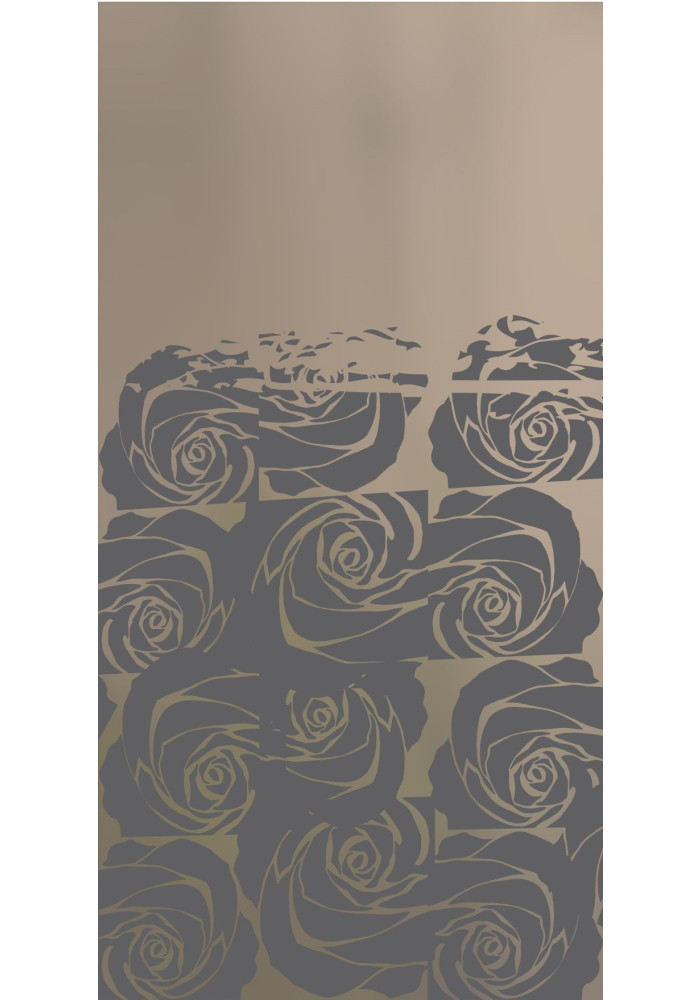 Vitrina sablata, Trandafiri Modern Bronz Mat