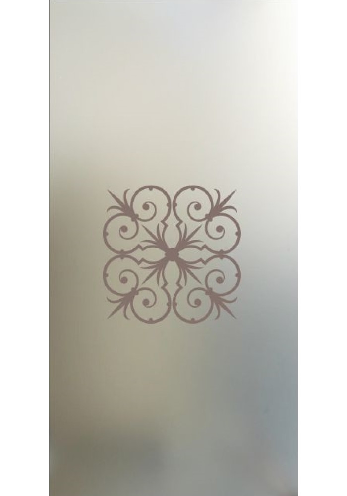 Vitrina sablata Modern Iron Satinata