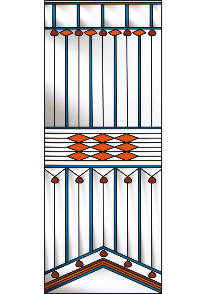 Vitraliu cu model art deco