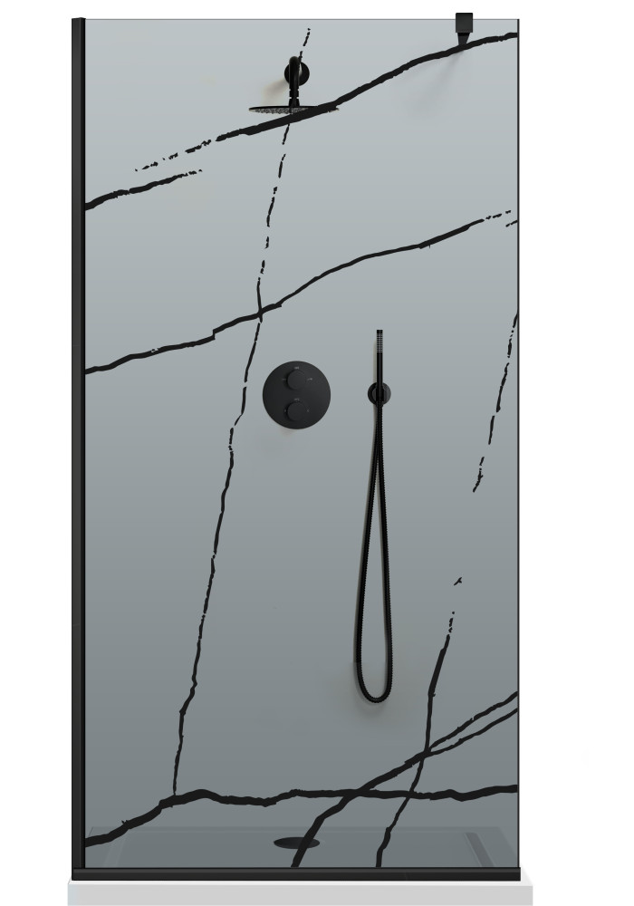 PARAVAN - DUS - WALK IN - AQUAROY-MARBLE-GRI