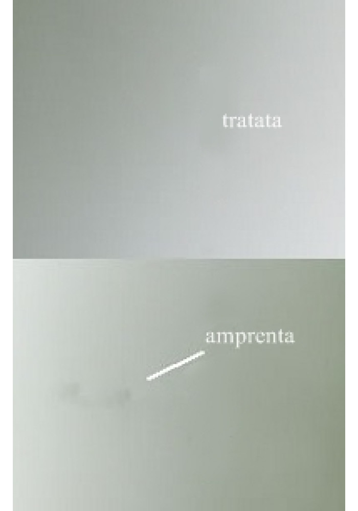 Sticla sablata tratata antiprint
