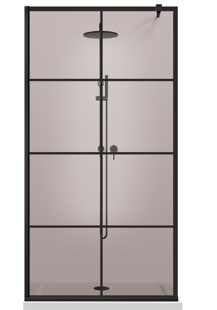 PARAVAN - DE DUS - WALK IN - AQUAROY-BRONZE