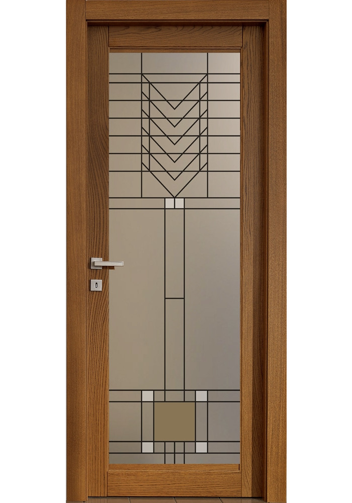 Geam mat decorativ tip vitraliu