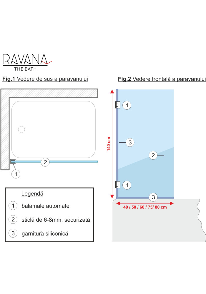 SCHITA-Paravan cada, model BALI - CLAR