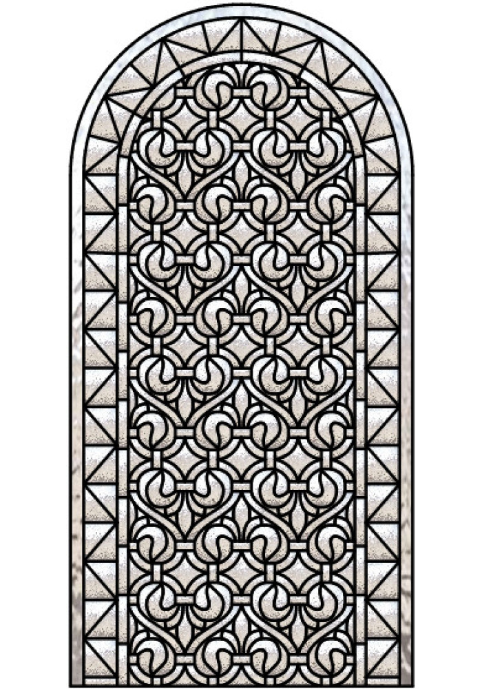 Vitraliu desenat pe sticla catedral