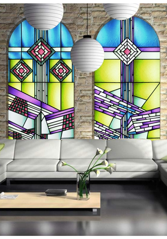 Vitraliu pictat cu design actual
