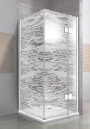 Cabina dus colt, (71), 90x90, patrata, sticla clara, 8 mm, CLEAR SENSATION AQUA