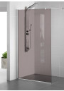 Paravan Cabina de dus Walk-in, (5608), sticla bronz nedecorata, 8 mm, LEROY TIMELESS, feronerie INOX