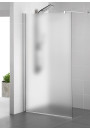 Paravan Cabina de dus Walk-in, (5609), sticla mata nedecorata, 8mm,  LEROY TIMELESS, feronerie INOX