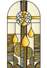Vitraliu pictat cu design actual