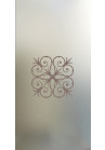 Vitrina sablata Modern Iron Satinata