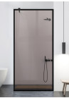PARAVAN-DUS-AQUAROY-BLACK-FRAME-industrial style, stil industrial/minimalist