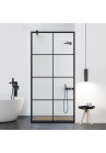 Paravan dus walk-in  - CLAR-BLACK MODE