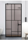 PARAVAN-DUS-AQUAROY-BLACK-ATLAS-industrial style, stil industrial/minimalist