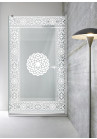 PARAVAN-DUS-AQUAROY-ORNAMENT-CLAR-ALB